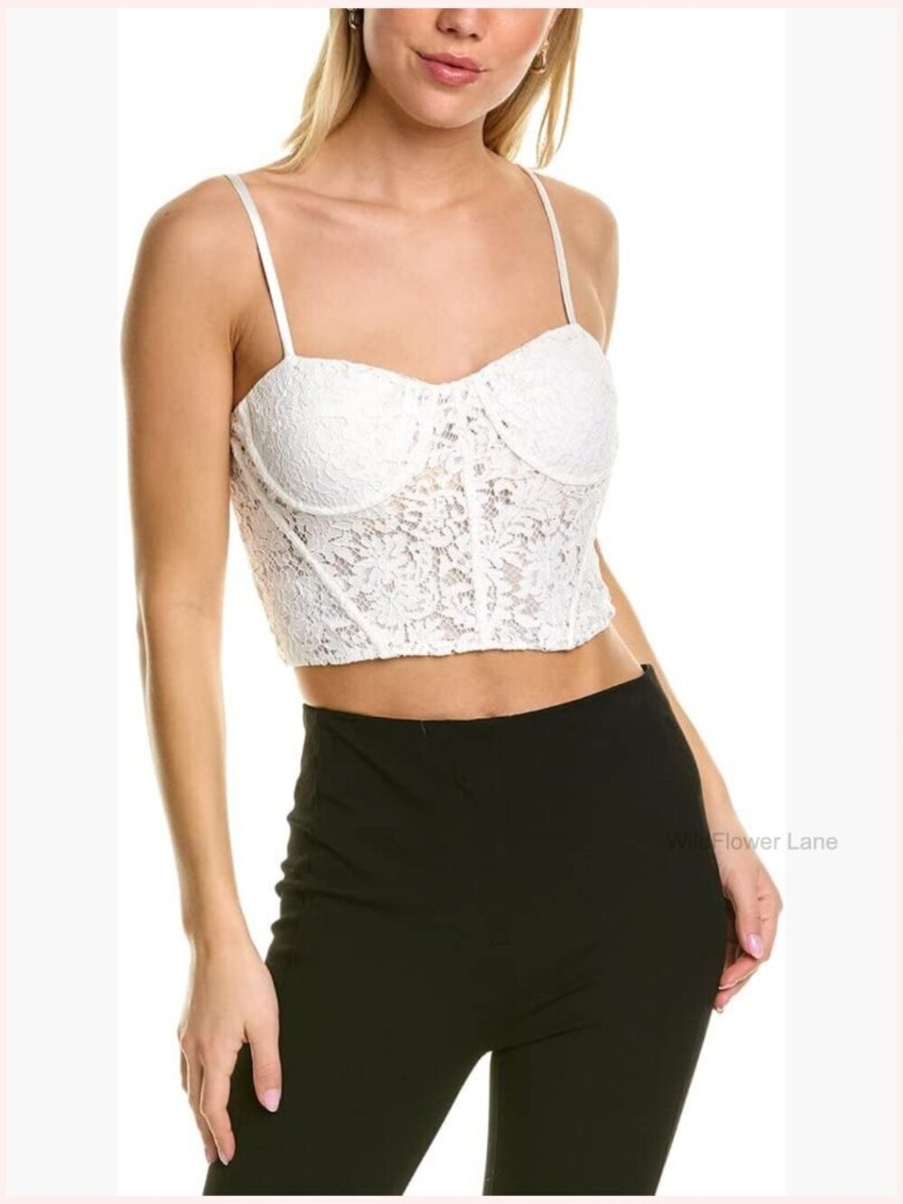 Sleeveless Bustier Top Boned Bodice Sweetheart Neck Adjustable Straps
